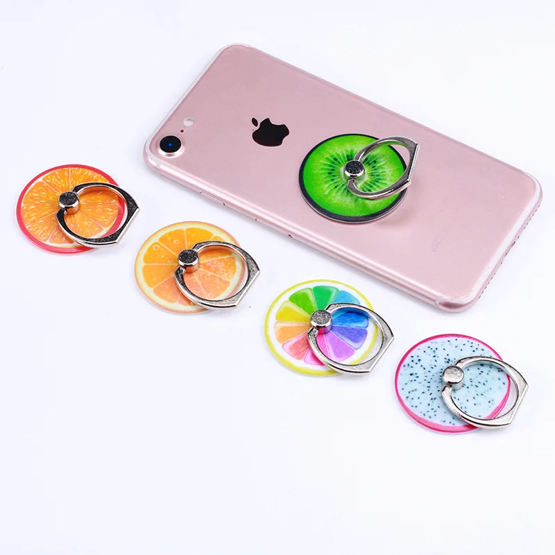 Universal Mental Finger Ring Phone Holder Cute Summer Fruit Full 360