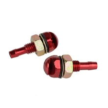 2Pcs Red Car Windscreen Washer Jets Nozzle Glass Water Spray Car Window Cleaner Aluminum Car Windshield Water Jet Wide Washer