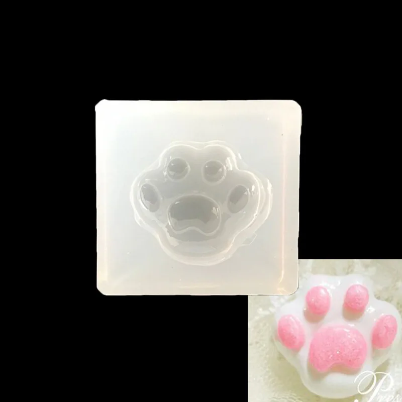 

DIY Silicone Cat Paw Mold Making Jewelry Pendant Resin Casting Mould Craft Tool Transparent Silicone Mold Crystal Silicon Mold