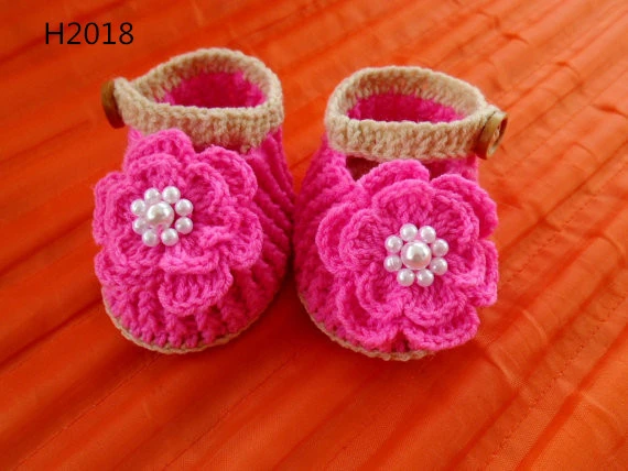 sandalias de croche bebe