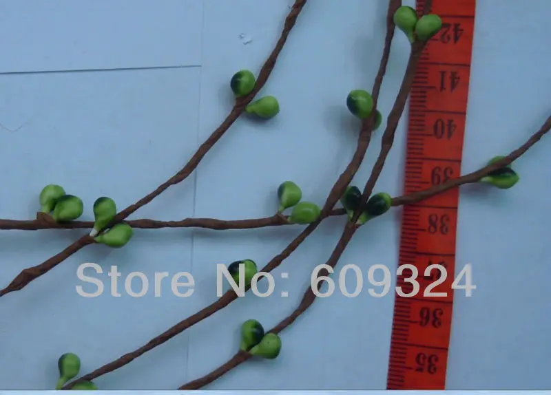 400 стебли X PRETTY PIP стебель с ягодами для DIY ВЕНОК, Цветочная композиция ремесла украшения и т. д.(зеленый
