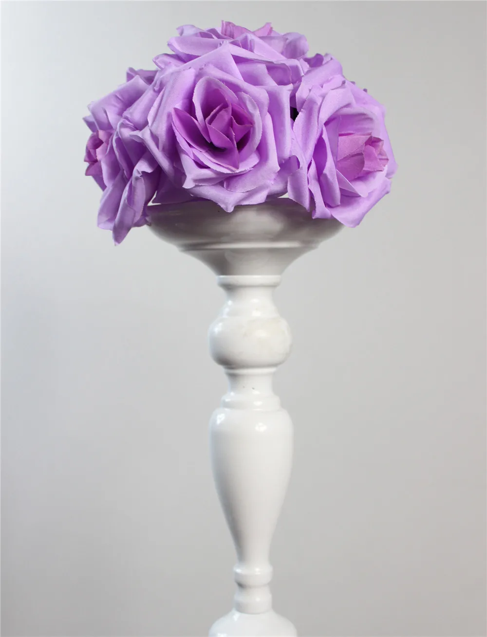 

SPR 15cm purple Elegant Artificial Silk Crimping Rose Flower Ball Hanging Kissing Ball Wedding Room Party Decoration Supplies