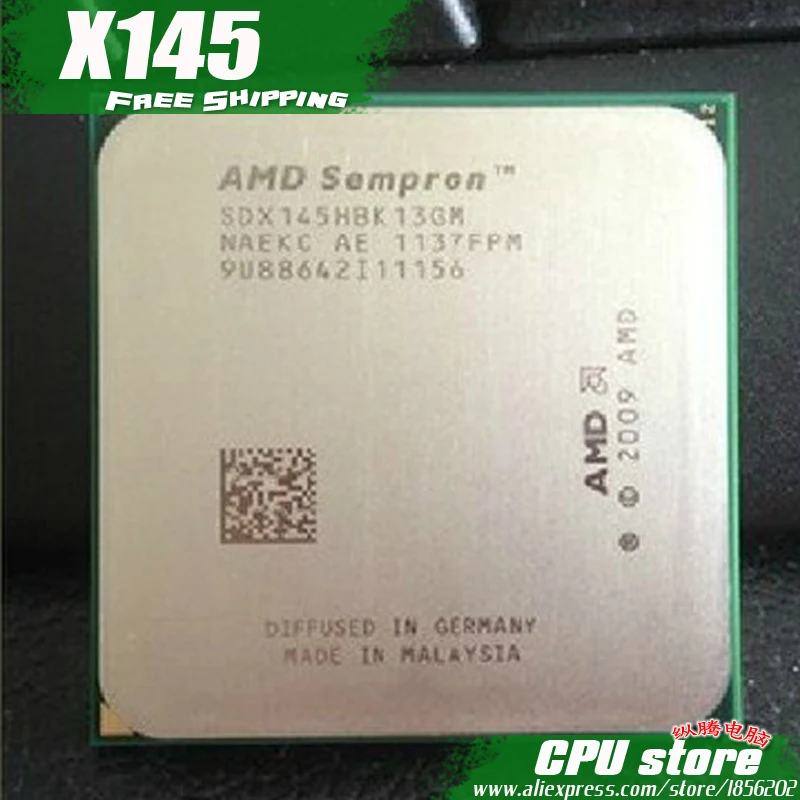 Amd sempron 145 2.8 ghzシングルコアcpuプロセッサsdx145hbk13gmソケットam3送料無料|socket ...