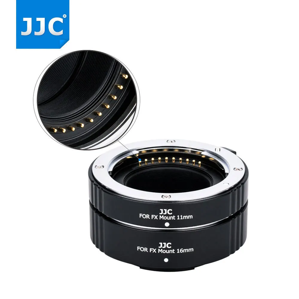 

JJC Automatic Extension Tubes 11mm 16mm Adapter Ring for Fujifilm X Mount Camera X-A1/X-A2/X-A3/X-Pro2/X-Pro1/X-M1/X-T10/X-T20