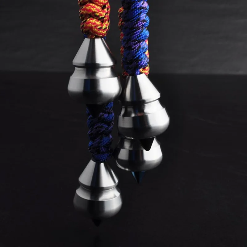 Metal-EDC-Sharp-Knife-Beads-Pendant-Paratrooper-Rope-Art-Double-Crafts-Gourd-Sinkers-With-Toys (1)