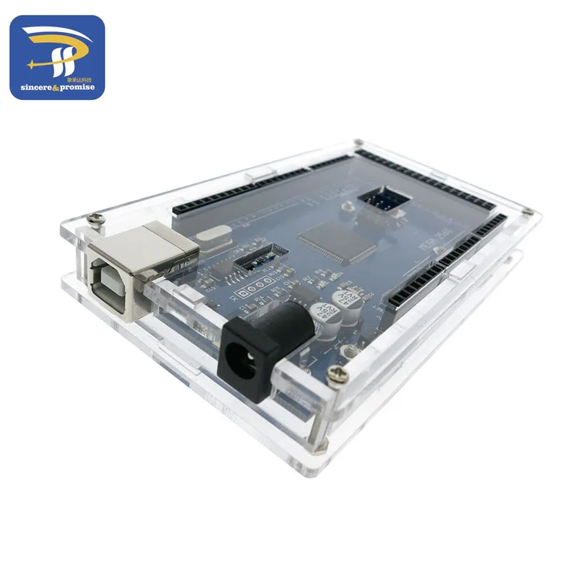 Прозрачный Акриловый Корпус для смарт электроники Mega2560 совместимый с arduino Mega 2560 R3