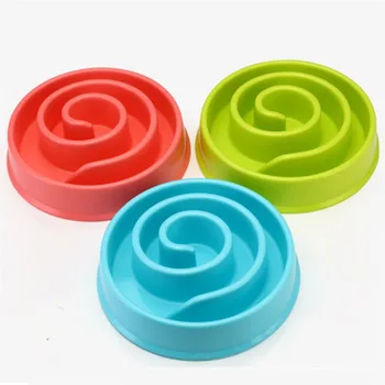 Pet Dog Feeding Food Bowls Puppy Slow Down Eating Feeder Dish Bowl Prevent Obesity Pet Dogs Supplies 1