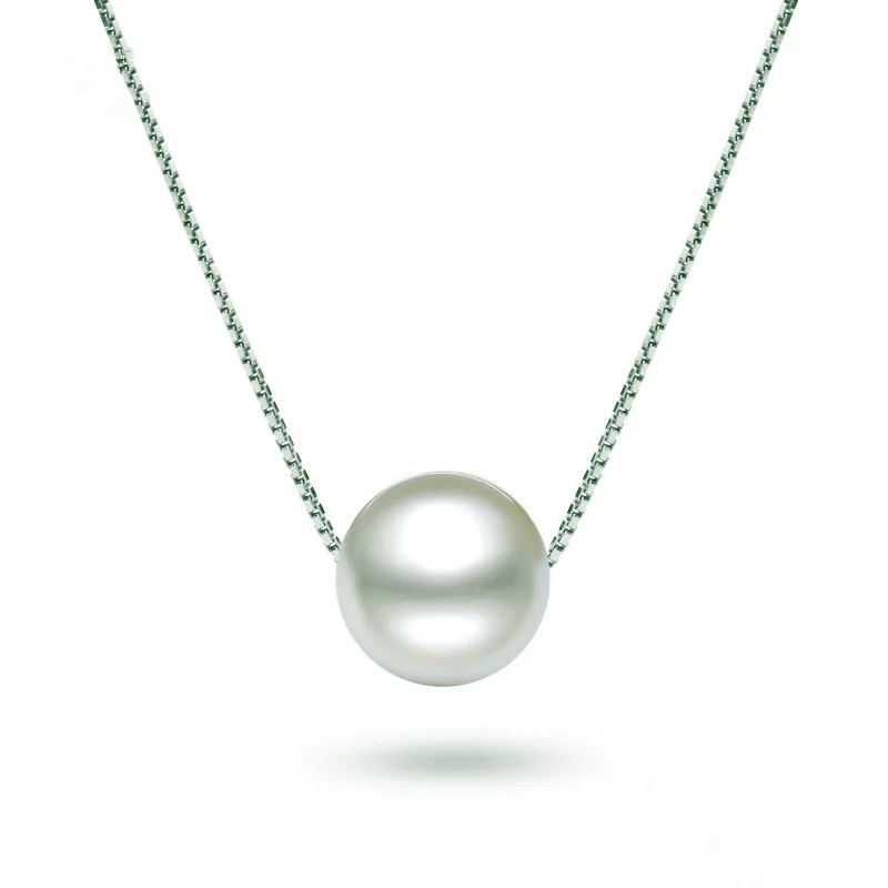 CHP19 woman fashion fine jewelry,simple and versatile pearl pendant.925 silver necklace for beloved girl CHP19 woman fashion fine jewelry,simple and versatile pearl pendant.925 silver necklace for beloved girl