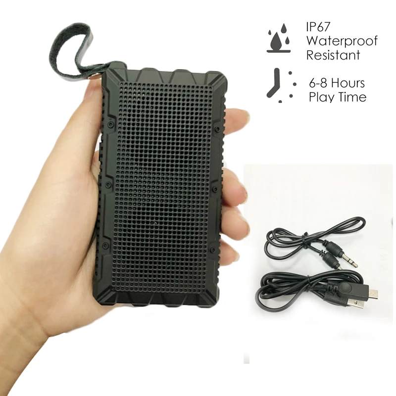 Bluetooth динамик IPX7 водонепроницаемый портативный открытый мини Колонка коробка