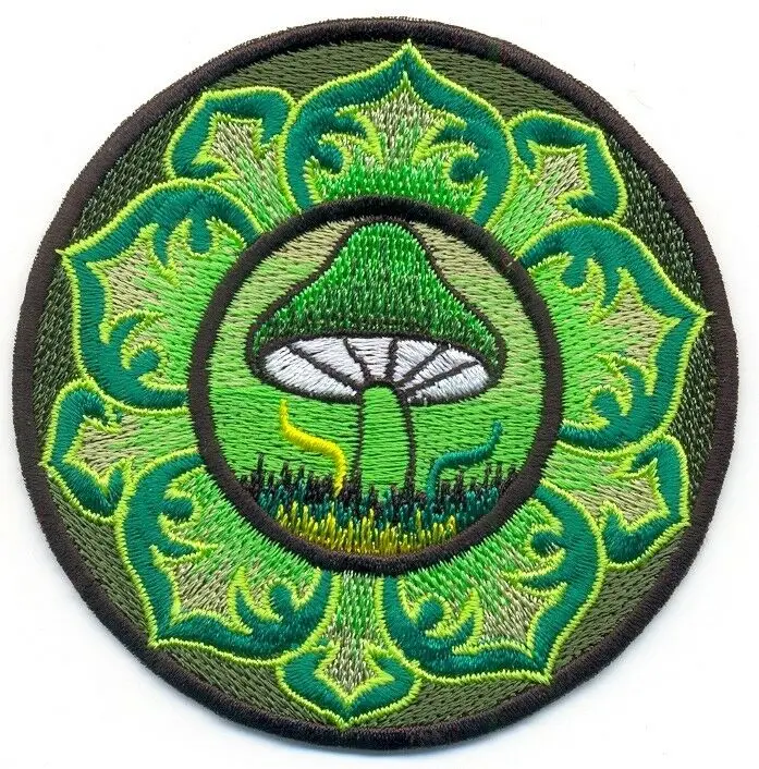 

Custom Embroidered Patch hippie embroidered applique iron-on patch factory direct OEM can be customized with your logo design