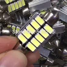 100x автомобиля светодиодная гирлянда 36 мм 39 мм 41 мм свет C5W 10 LED SMD 10smd 5630 5730 canbus ОВС ошибок+ номера полярности светодиодные лампы
