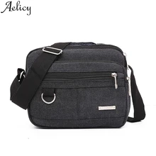 Aelicy популярная модная однотонная Холщовая Сумка На Молнии, повседневные дорожные сумки через плечо, женские сумки-мессенджеры