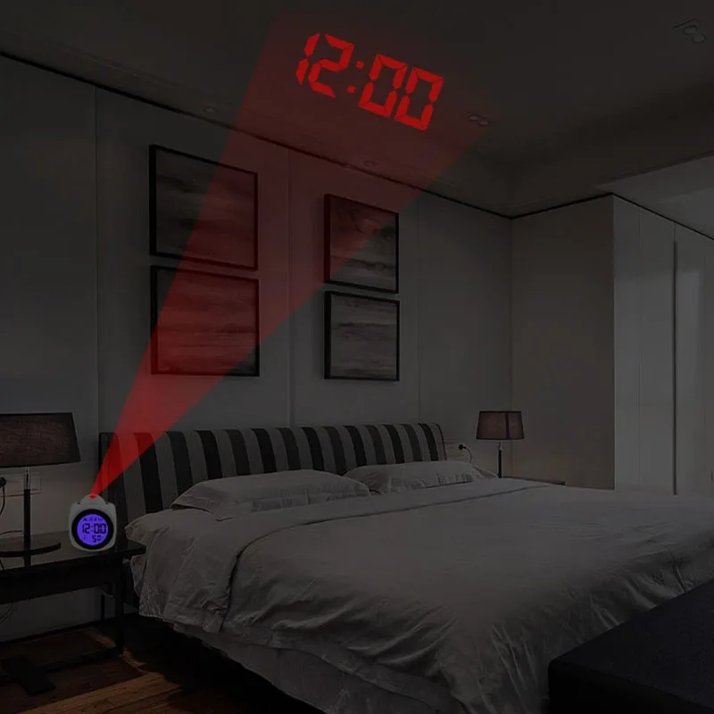 Alarm Clock Night Light With ProjectorLamp (10)