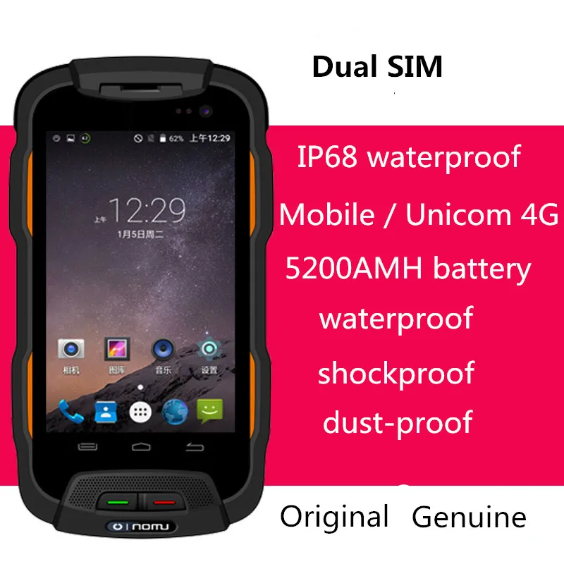 Oinom V9T IP67 V9 T T9H Android смартфон телефон Водонепроницаемая 4 дюймов Открытый 5200 мА/ч 4g