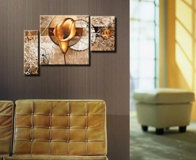 handpainted 3 piece modern abstract decorative oil painting on canvas