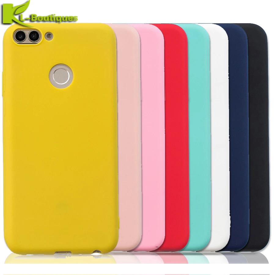 

PSmart Case on sFor Coque Huawei P Smart Cover for Huawei P Smart Enjoy 7s Colorful Candy Soft Silicone Protector Phone Cases