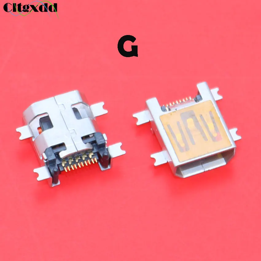 Cltgxddd 10 шт. женский мини usb Тип B 5pin 8pin 10 Pin SMT SMD Jack Разъем Запасные части для старого мобильного телефона MID MP3 MP4