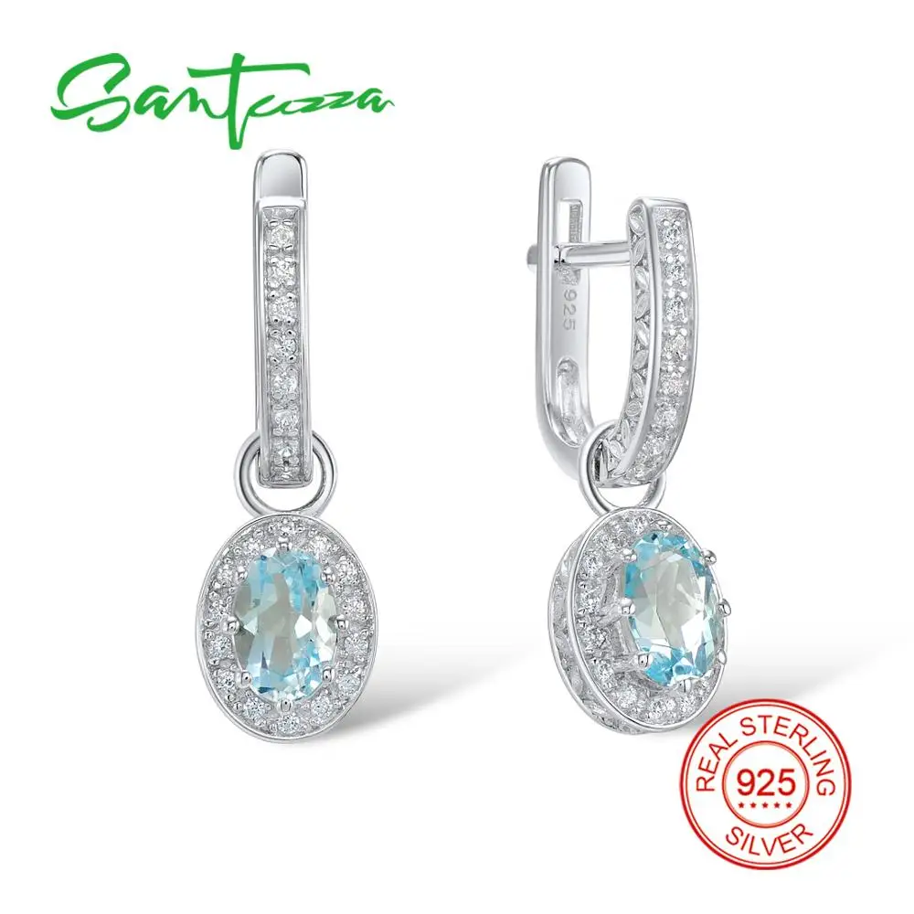 SANTUZZA серебряные серьги для женщин 925 пробы висячие длинные с кубическим