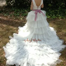 Винтажное платье с длинным шлейфом и цветочным принтом для первого причастия; платье с цветочным узором для девочек; вечернее платье с открытой спиной для маленьких детей; вечерние платья для выпускного вечера