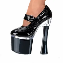 Sexy Round Toe Mary Janes Women Pump Lattice Shoes 18Cm Unique High Heels Platform Shoes Prom Heels Plus Size 35-46 SJ0019 цена Sexy Round Toe Mary Janes Women Pump Lattice Shoes 18Cm Unique High Heels Platform Shoes Prom Heels Plus Size 35-46 SJ0019 цены онлайн