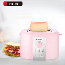HT-50 дома Применение 2 silces хлеба автоматический тостер чайник машина для завтрака 2 тостер с грилем 5-скорость нагрева, чтобы отправить крышка для защиты от пыли