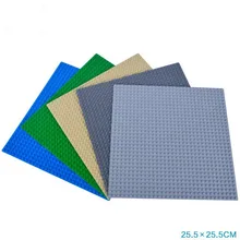 1pcs Blocks DIY Baseplate with Size 25.5*25.5cm of 32*32 dot Minifigures Bricks Base plate With Legoe 5 Colors