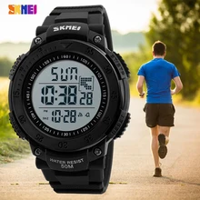SKMEI Для мужчин Цифровые наручные часы спортивные часы хронограф подсветкой 50 м Водонепроницаемый Модные Военные часы Relogio Masculino 1237