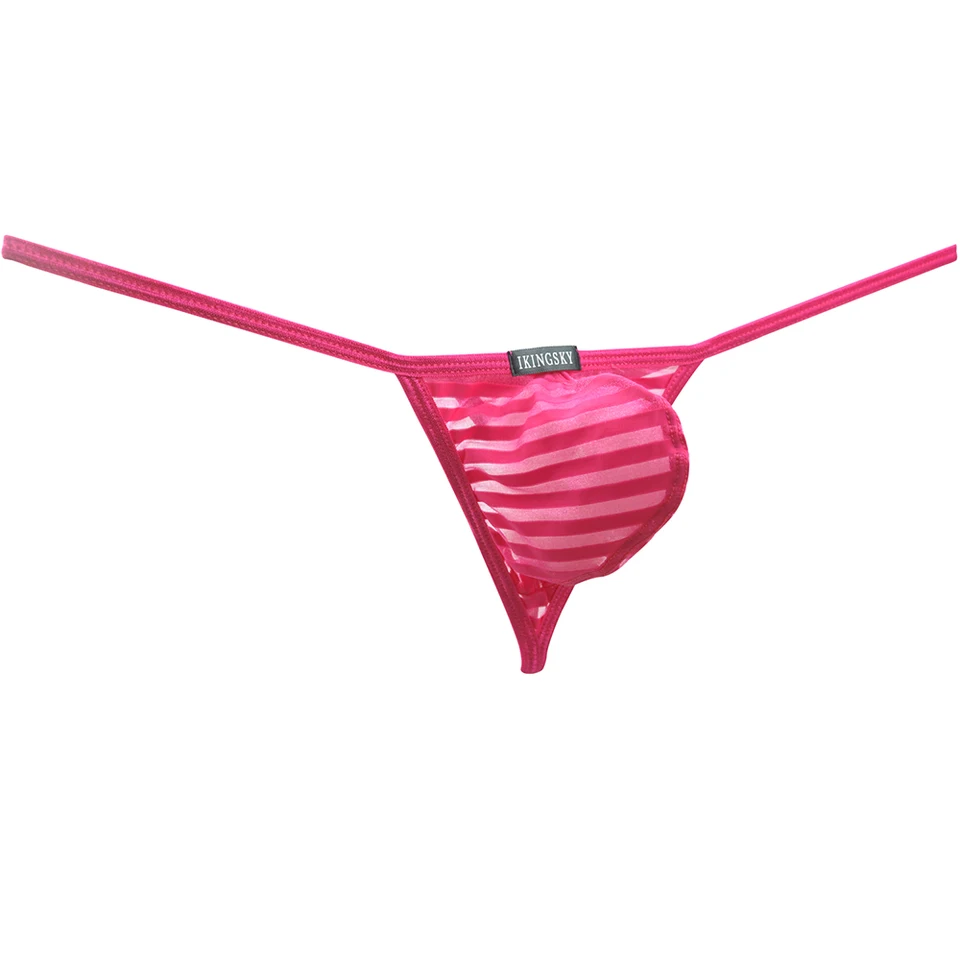 IKINGSKY Men's Pouch Thong Underwear - Y-Back Breathable G-string With Support