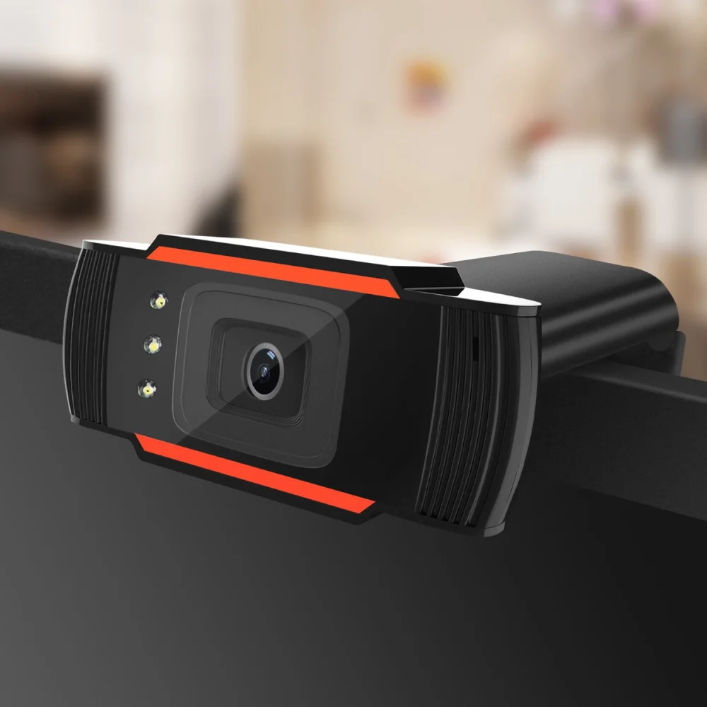 HXSJ 3LED HD webcam 480 P ПК камера с поглощения микрофоном микрофон ночного видения для Skype зарядное устройство на солнечной батарее веб-камера