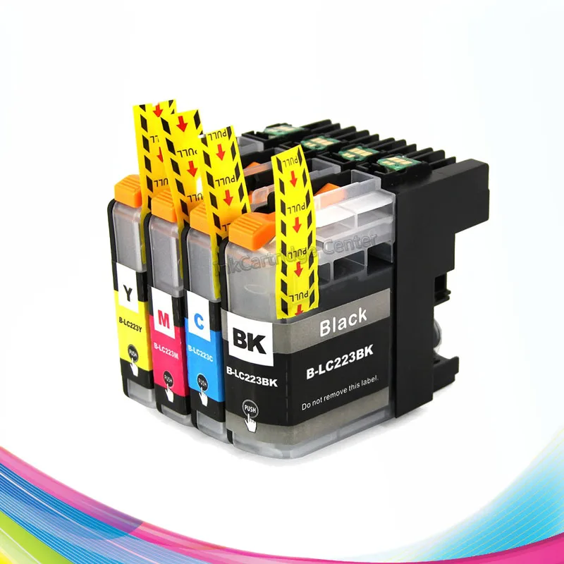 D&C 3x Magenta Cartuchos De Tinta Compatible Para Brother LC-221