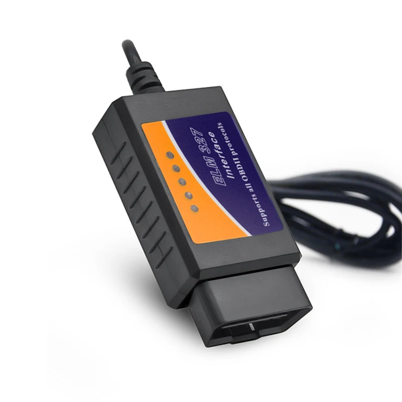 Автомобильный детектор USB интерфейс ELM327 v1.5 OBD 2 автоматический диагностический сканер OBD2 Мини elm 327 Автомобильный диагностический инструмент OBD II сканер