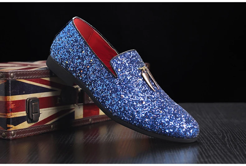 Men's Casual Shoes' Shoes' Men Glitter Pu Leather Slip-On Mens Business Shoes Leather Luxury Dress Shoes Men Mens Loafers 47 48  (1)