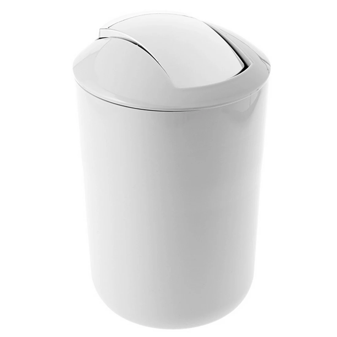 Mini Rocking Cover Trash Can Bathroom Kitchen Goods Plastic Simple