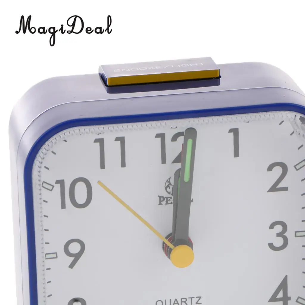 Battery Operated Travel Alarm Clock,Lighted on Demand and Snooze