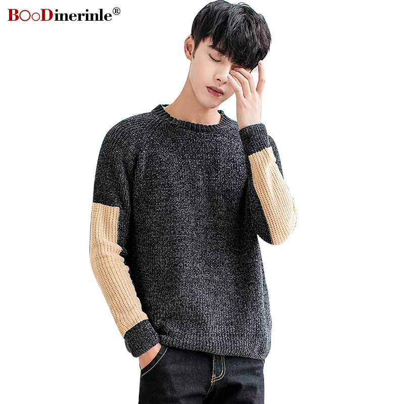 BOoDinerinle Men's Autumn Sweater Winter Casual Loose O