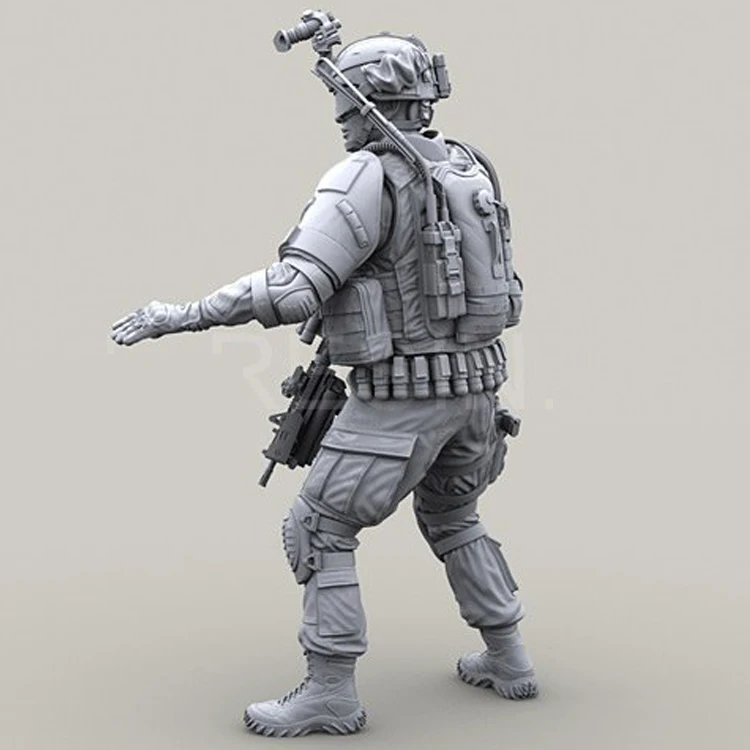 2 Headsculpt Modern US army Special troop Resin Garage Kit Unpainted unassembled 