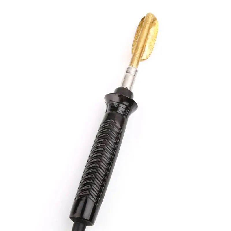 sayletre Electric Soldering Iron with Plastic Handle Flat Tip for Car Bumper Repair