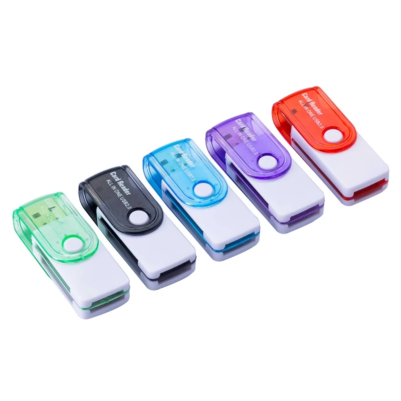 

Multifunction USB 2.0 Multi Memory Card Reader For Micro SD TF M2 SDHC MS Memory Cards Readers Color Random