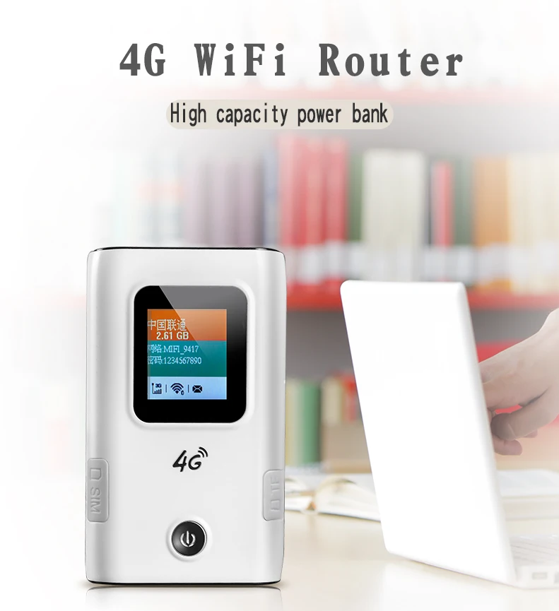 Портативный Wi-Fi 4g Роутер 3g 4G Lte wifi беспроводной роутер 5200 мАч аккумулятор банк питания точка доступа разблокированный автомобильный мобильный с слотом для sim-карты