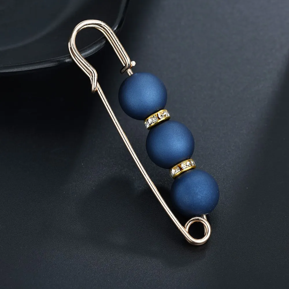 Terreau كاثي 1 pc الملونة تقليد اللؤلؤ الخرز سحر بروش دبوس أمان للنساء بروش وشاح اللباس دعوى شارة استرخى مجوهرات