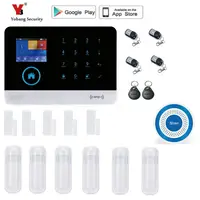 Yobang Beveiliging Draadloze Wifi Gsm Alarmsysteem Home Security Set Voice Guide Twee Weg Intercom