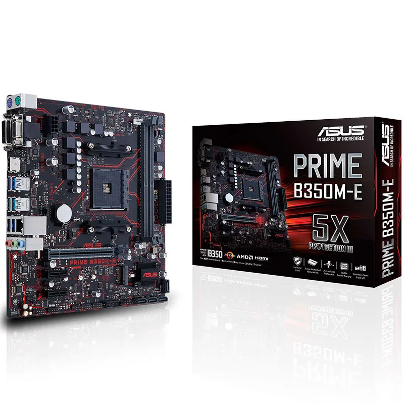 

Asus PRIME B350M-E Desktop Motherboard AMD B350 Socket AM4 AMD Ryzen DDR4 64G SATA3 USB3.1 Micro-ATX