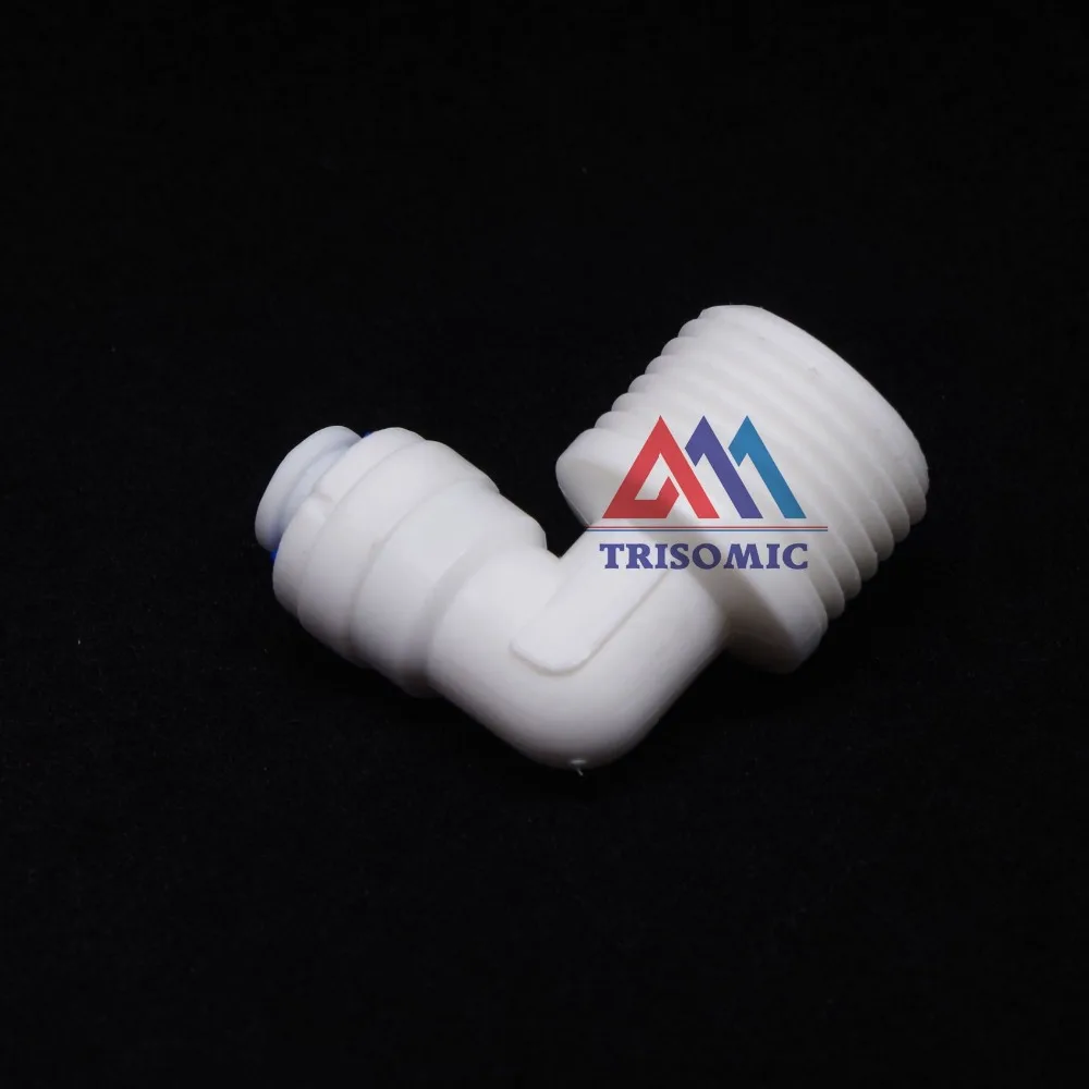 

Elbow 1/4" OD Tube Quick Pushfit -1/2" Male Fitting Connection Aquarium RO Water Filter Reverse Osmosis System