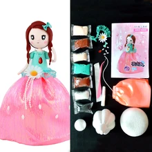 Slime Doll Set Western Princess Doll With Dress And Clay DIY Colorful Slime kit Handmade Education Craft Slime Supplies DOLLRYGA Slime Doll Set Western Princess Doll With Dress And Clay DIY Colorful Slime kit Handmade Education Craft Slime Supplies DOLLRYGA