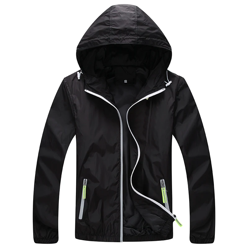  Brieuc Plus Size XS-7XL Spring Autumn Young Men Windbreaker Hooded Jacket Slim Thin Clothing Top Quality Waterproof jacket 