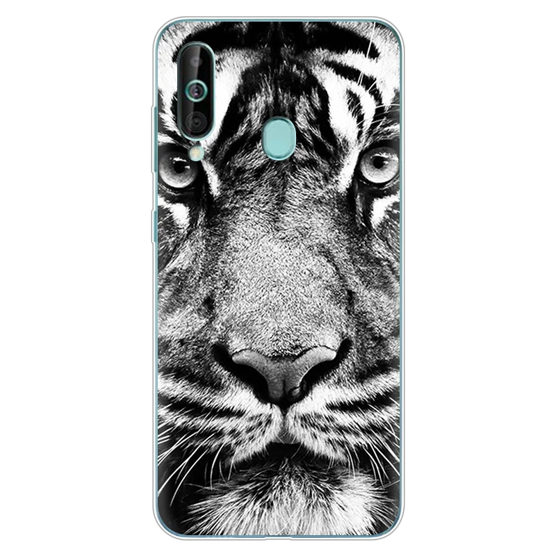 Clear Cat Jordan Marble King Queen Soft TPU Silicone Printing Cover Back Phone Case For Samsung Galaxy A60 Case 6.3\