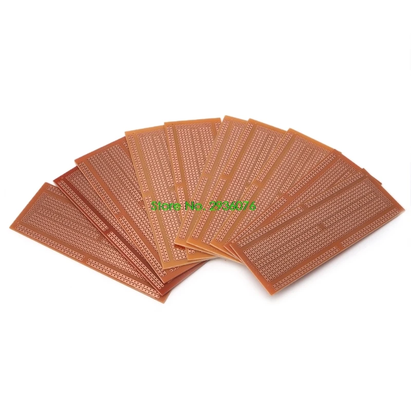 

10Pcs/set DIY Prototype Paper PCB Universal Experiment Matrix Circuit Board 4.8x13.3cm Drop Shipping Support