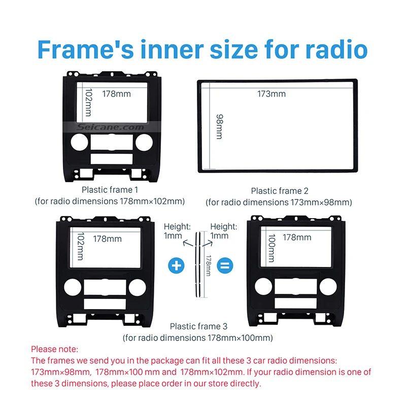 Seicane Горячие 2Din автомобилей Радио Фризовая для 2009 Ford Escape MAZDA Tribute MERCURY Mariner DVD кадров в тире Mount Kit отделка Панель
