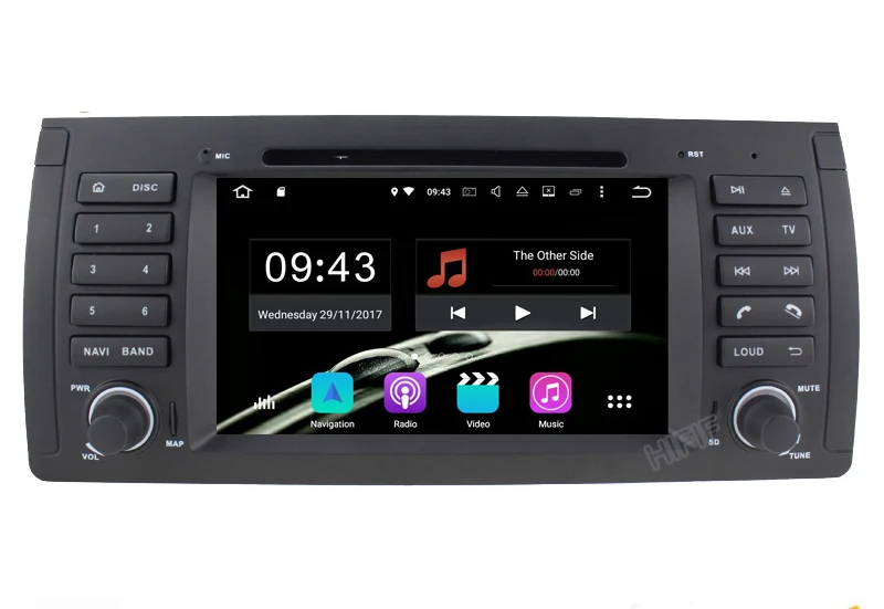 Best 4+32G 7"Android 8.0 Octa Core Radio GPS HDMI Car DVD Player for BMW E39 M5 1999 2000 2001 2002 2003/7 Series E38 1994 1995-2001 2