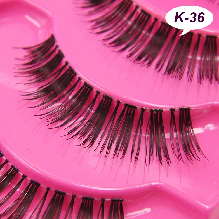 5Pairs Makeup Black Natural Thick False Eyelash Makeup Lashes False Eye